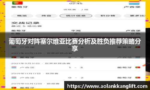 葡萄牙对阵塞尔维亚比赛分析及胜负推荐策略分享