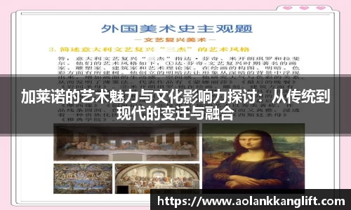 加莱诺的艺术魅力与文化影响力探讨：从传统到现代的变迁与融合